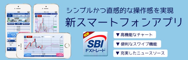 SBI FXトレードのスマホアプリ