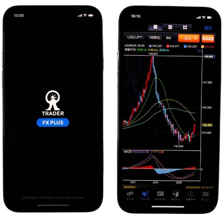 FX PLUSのスマホアプリ