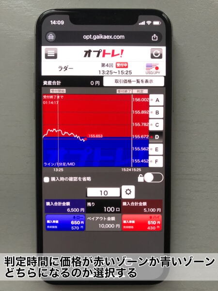 オプトレ!の基本的な取引のやり方