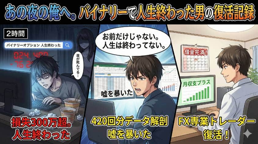 バイナリーオプションで大損してから再起