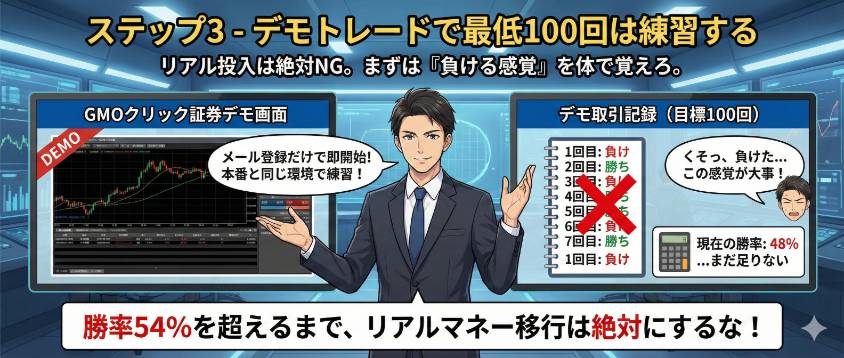 バイナリーオプション デモトレード