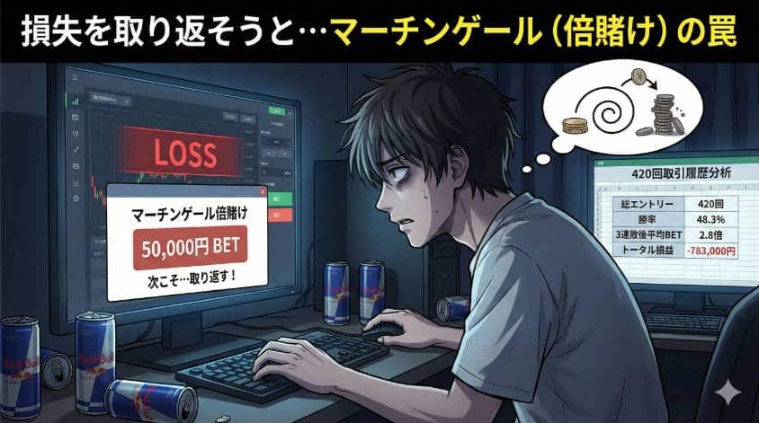 バイナリーオプション 倍賭の罠