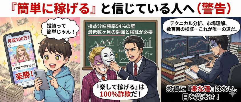 バイナリーオプションは簡単には稼げない