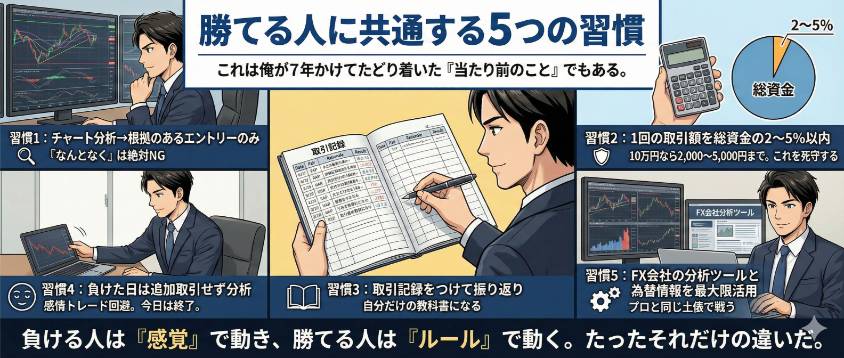 バイナリーオプションで勝つ人の共通点