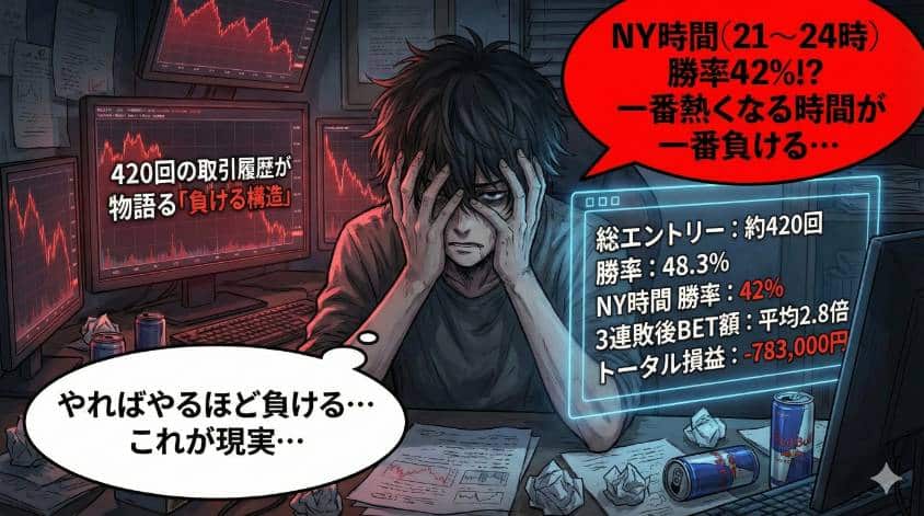 バイナリーオプションで負ける仕組み