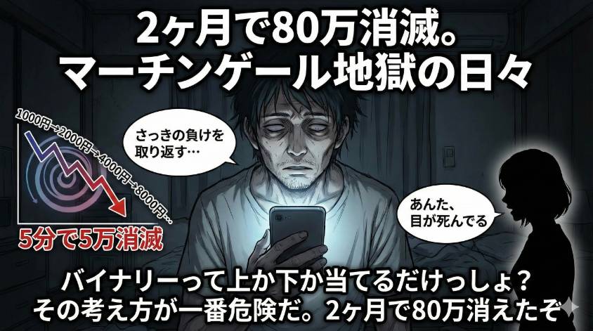 バイナリーオプション&マーリンゲール手法の地獄