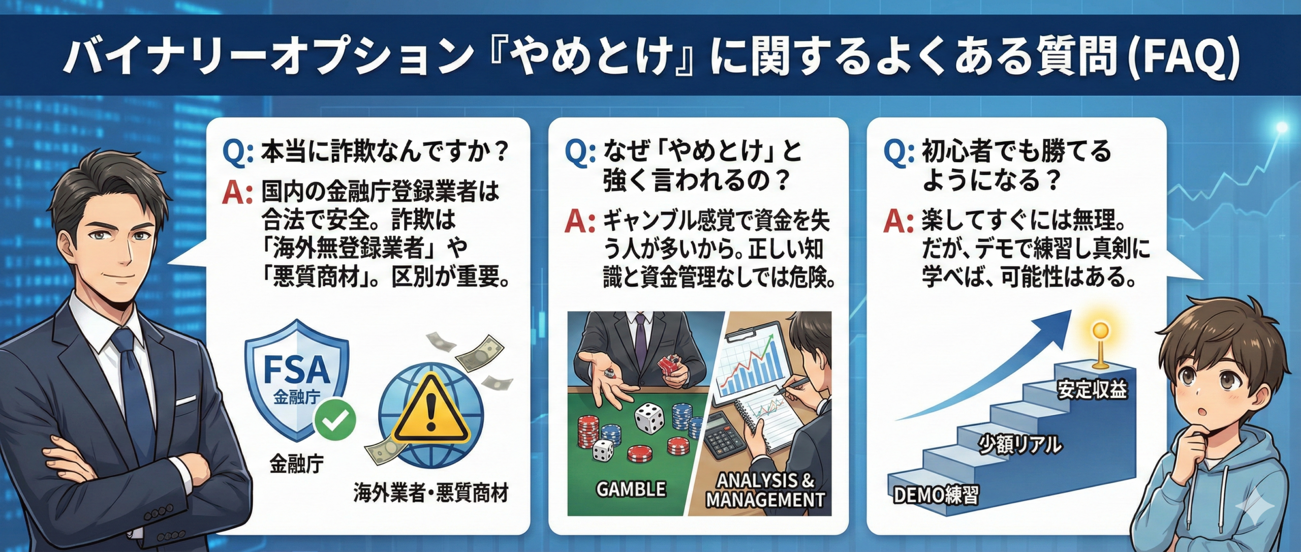 バイナリーオプションのQ&A