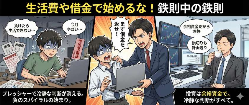 バイナリーオプションを生活費でやろうとするのはNG