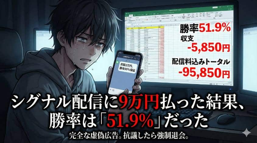 バイナリーオプションのシグナル配信は嘘