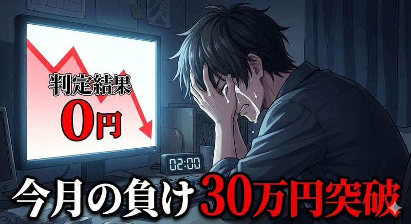 バイナリーオプションで30万円の大損