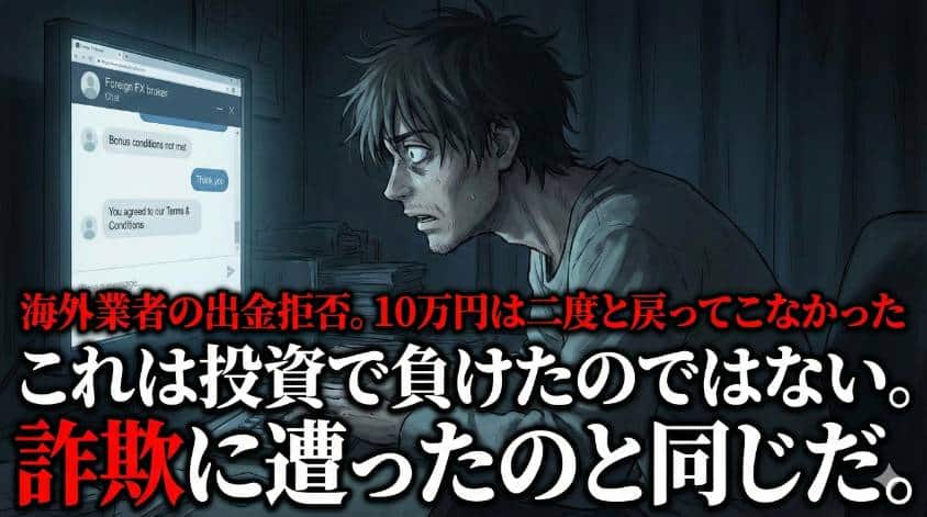 海外の無登録バイナリーオプション業者による出金拒否