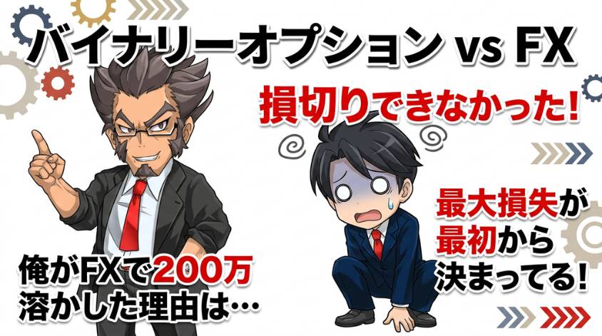 バイナリーオプションとFXの違い